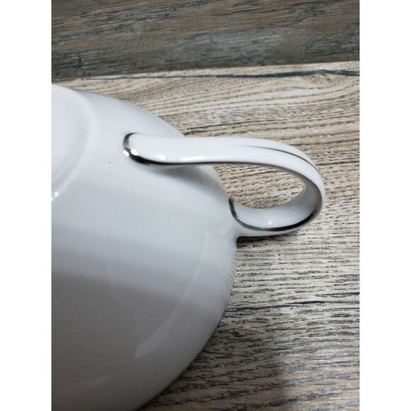 Fukagawa Arita Hand Painted Small Tea Cup Silver Pattern 900P - Picture 7 of 9